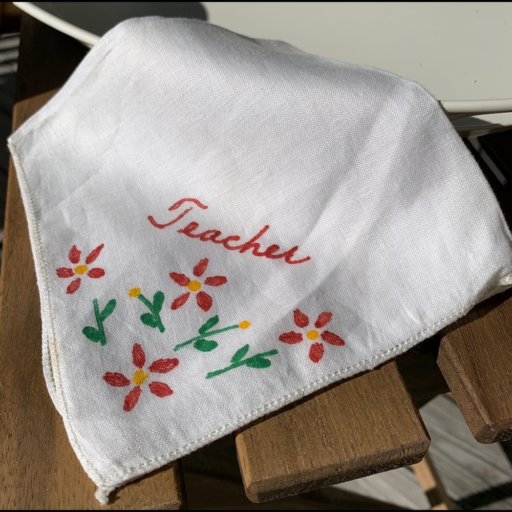 Vintage Handkerchief- Teacher